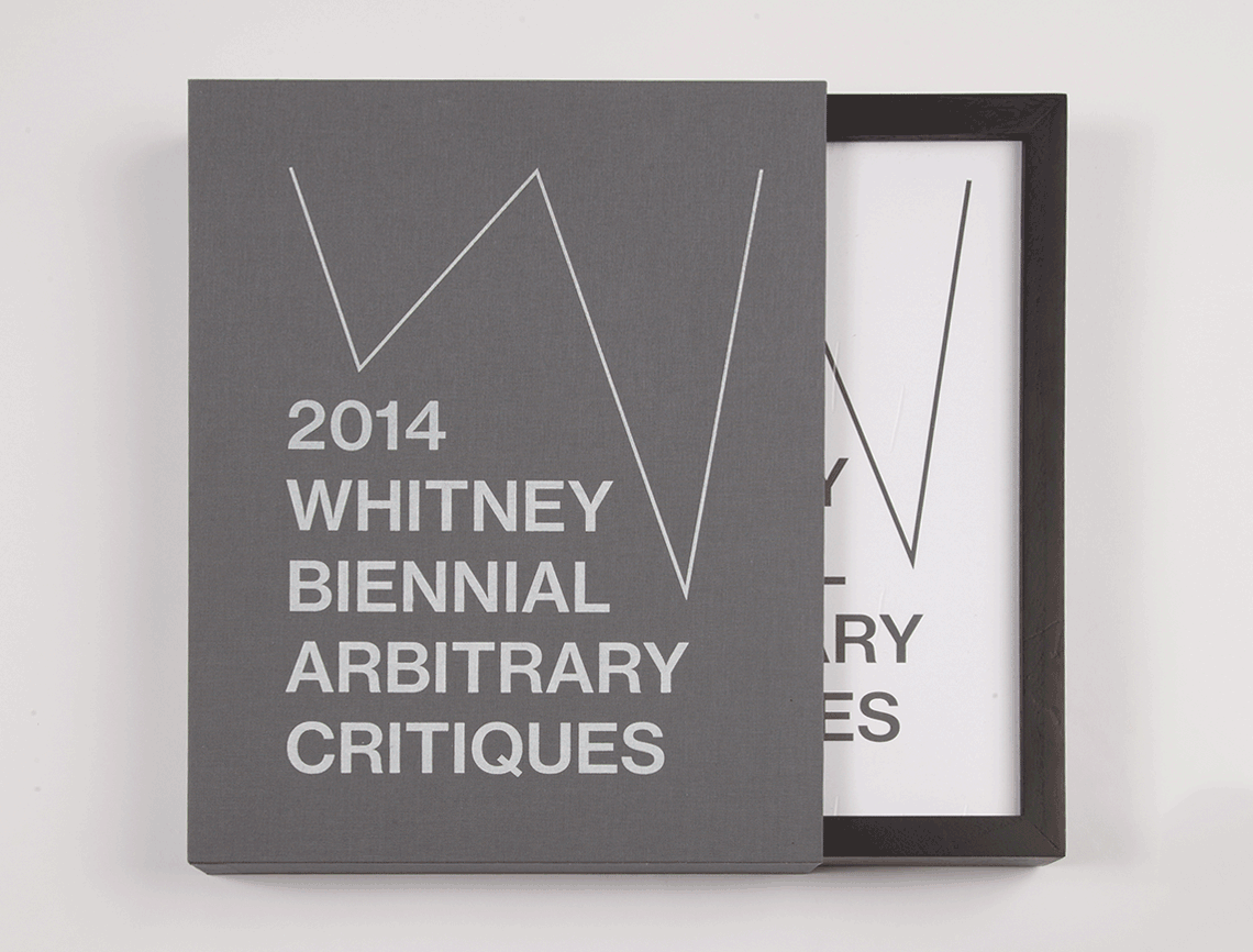 Whitney Biennial Arbitrary Critiques Boxset